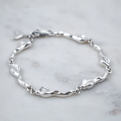 Bracelet argent sculpte